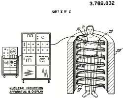Raymond Damadian's Apparatus and method for detecting cancer in tissue. US patent 3789832