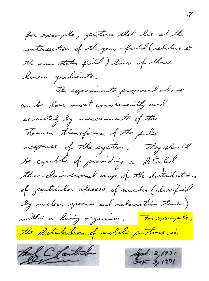 Lauterbur letter